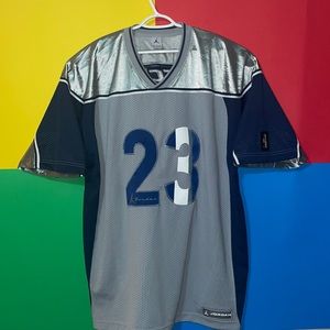 Adult Size 3XL Jordan Brand Michael Jordan 23 Jumpman Blue/Gray Football Jersey